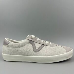 Vans Sport Low Men Size 10 Gray White Suede Skate Shoes NEW